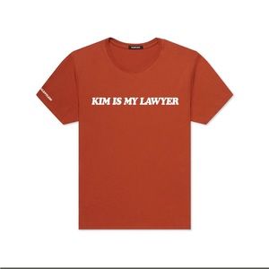 NWT: KIM IS MY LAWYER TSHIRT